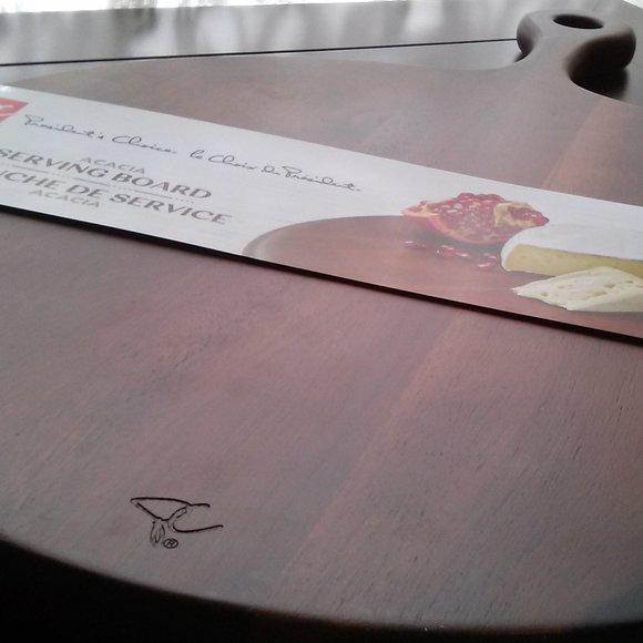 President's Choice Acacia Serving Board, 14" Diameter, Brand New - Picture 5 of 10